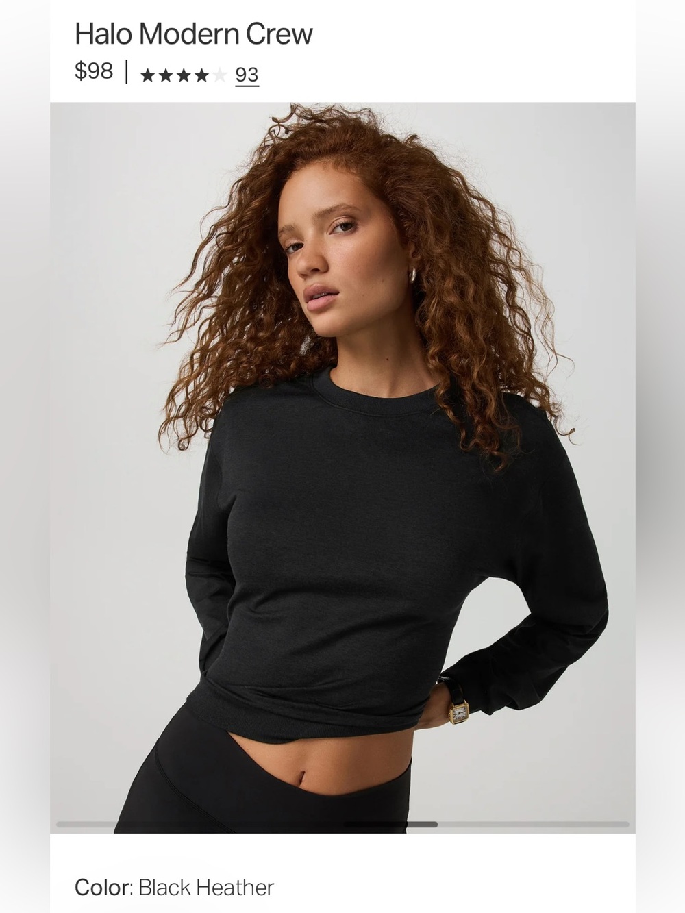 Halo Modern Crew Black Heather